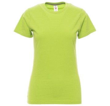 KOSZULKA T-SHIRT KRÓTKI RĘKAW SUNSET LADY - JASKRAWOZIELONY
