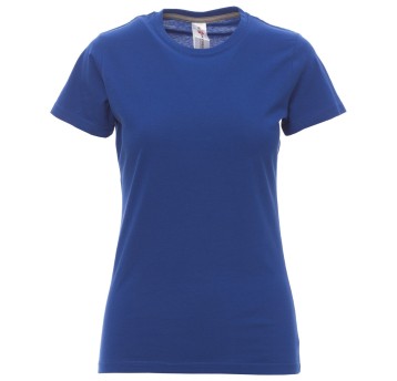 KOSZULKA T-SHIRT KRÓTKI RĘKAW SUNSET LADY - KRÓLEWSKI NIEBIESKI