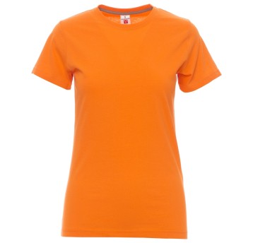 KOSZULKA T-SHIRT KRÓTKI RĘKAW SUNSET LADY - POMARAŃCZOWY