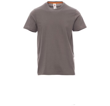 KOSZULKA T-SHIRT KRÓTKI RĘKAW SUNSET - SZARY STALOWY