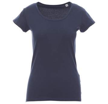 KOSZULKA T-SHIRT KRÓTKI RĘKAW YOUNG LADY - NIEBIESKI DENIM