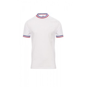 KOSZULKA T-SHIRT MĘSKA FLAG - BIAŁY/FRANCJA
