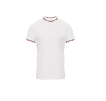 KOSZULKA T-SHIRT MĘSKA FLAG - BIAŁY/WŁOCHY