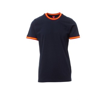 KOSZULKA T-SHIRT MĘSKA FLAG - GRANATOWY/HISZPANIA