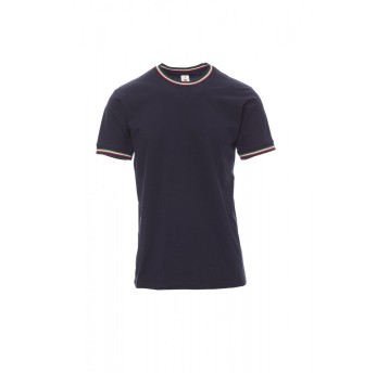 KOSZULKA T-SHIRT MĘSKA FLAG - GRANATOWY/WŁOCHY