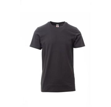 KOSZULKA T-SHIRT MĘSKA PRINT - ANTRACYTOWY