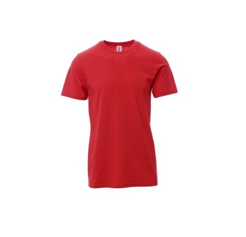 KOSZULKA T-SHIRT MĘSKA PRINT - CZERWONY
