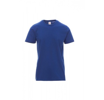 KOSZULKA T-SHIRT MĘSKA PRINT - KRÓLEWSKI NIEBIESKI