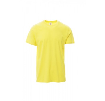 KOSZULKA T-SHIRT MĘSKA PRINT - ŻÓŁTY