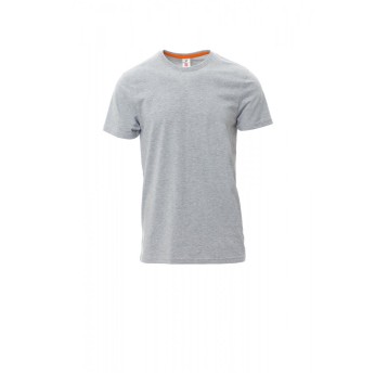 KOSZULKA T-SHIRT MĘSKA SUNRISE MELANGE - SZARY MELANŻ