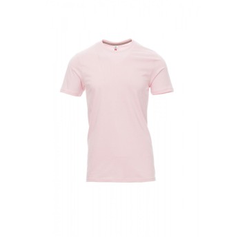 KOSZULKA T-SHIRT MĘSKA SUNSET - CIENISTY RÓŻOWY