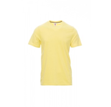 KOSZULKA T-SHIRT MĘSKA SUNSET - JASNOLIMONKOWY