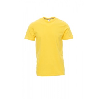 KOSZULKA T-SHIRT MĘSKA SUNSET - ŻÓŁTY