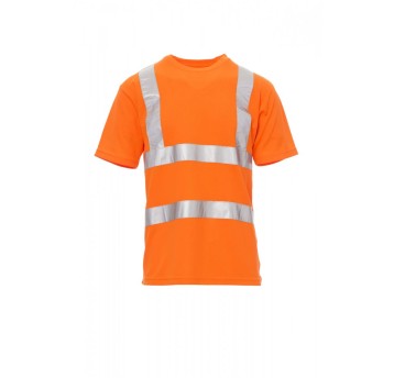 KOSZULKA T-SHIRT ODBLASKOWA MĘSKA AVENUE - POMARAŃCZOWY FLUO