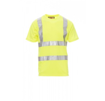 KOSZULKA T-SHIRT ODBLASKOWA MĘSKA AVENUE - ŻÓŁTY FLUO