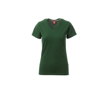KOSZULKA T-SHIRT SEREK DAMSKA V-NECK LADY - ZIELONY