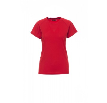 KOSZULKA T-SHIRT SPORTOWA DAMSKA RUNNER LADY - CZERWONY