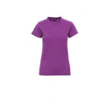 KOSZULKA T-SHIRT SPORTOWA DAMSKA RUNNER LADY - FIOLETOWE LATO