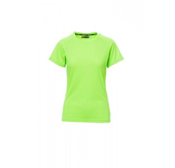 KOSZULKA T-SHIRT SPORTOWA DAMSKA RUNNER LADY - ZIELONY FLUO