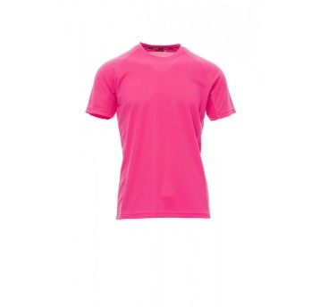 KOSZULKA T-SHIRT SPORTOWA MĘSKA RUNNER - FUKSJOWY FLUO