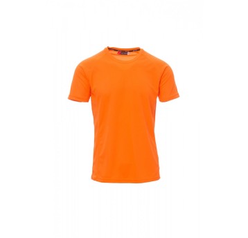 KOSZULKA T-SHIRT SPORTOWA MĘSKA RUNNER - POMARAŃCZOWY FLUO