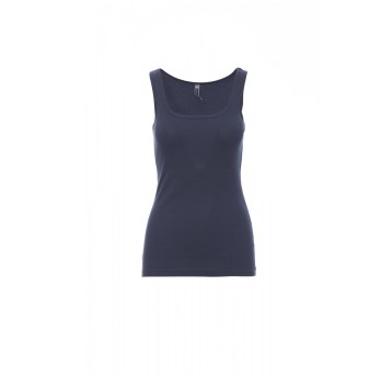 KOSZULKA TOP DAMSKA LOOK - NIEBIESKI DENIM