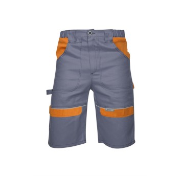 KRÓTKIE SPODENKI COOL TREND - SZARO-POMARAŃCZOWY