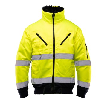 KURTKA BENEFIT BOMBER HI-VI 3W1 - GRANATOWY-ŻÓŁTY