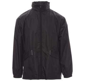 KURTKA CAŁOROCZNA PRZECIWDESZCZOWA WIND - CZARNY