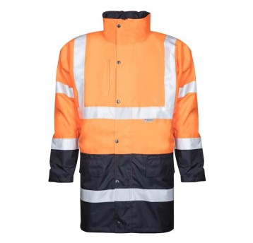 KURTKA HI-VIZ 4/1 - POMARAŃCZOWO-NIEBIESKI