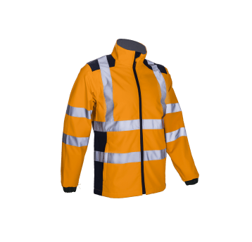 KURTKA KANPA SOFTSHELL HV - POMARAŃCZOWY