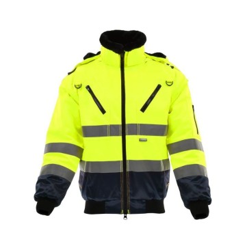 KURTKA KRÓTKA OCIEPLANA ALPHA WINTER HV ZÓŁTY ODBLASKOWY