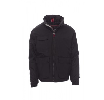 KURTKA OCIEPLANA ROZPINANA UNISEX RENEGADE - CZARNY/SZARY STALOWY