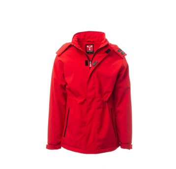 KURTKA OCIEPLANA SOFTSHELL Z KAPTUREM MĘSKA NORDET - CZERWONY