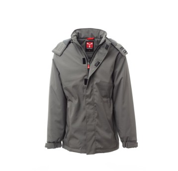 KURTKA OCIEPLANA SOFTSHELL Z KAPTUREM MĘSKA NORDET - ZADYMIONY