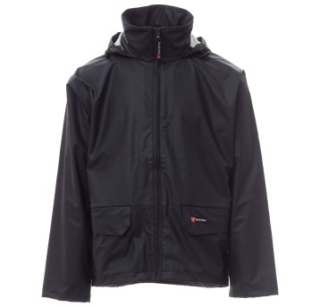 KURTKA PRZECIWDESZCZOWA OSTRZEGAWCZA HIVIS DRY-JACKET - GRANATOWY