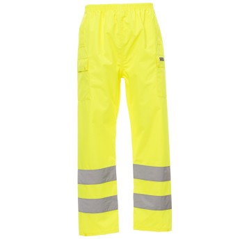 KURTKA PRZECIWDESZCZOWA OSTRZEGAWCZA HIVIS HURRICANE-PANTS - ŻÓŁTY FLUO