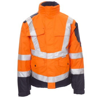 KURTKA ROBOCZA FREEWAY - POMARAŃCZOWY FLUO-GRANATOWY