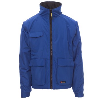 KURTKA ROBOCZA OSTRZEGAWCZA HIVIS ESCAPE - KRÓLEWSKI NIEBIESKI-CZARNY