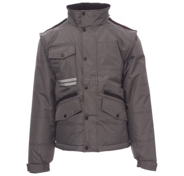 KURTKA ROBOCZA OSTRZEGAWCZA HIVIS FIGHTER 2.0 - ZADYMIONY-CZARNY