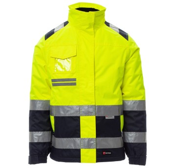 KURTKA ROBOCZA OSTRZEGAWCZA HIVIS HISPEED LADY - ŻÓŁTY FLUO-GRANATOWY