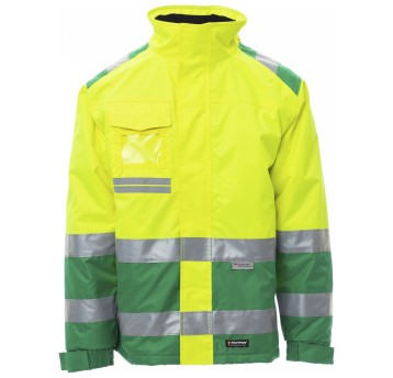 KURTKA ROBOCZA OSTRZEGAWCZA HIVIS HISPEED - ŻÓŁTY FLUO-ŻELOWY ZIELONY