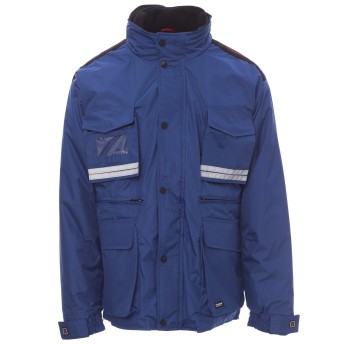 KURTKA ROBOCZA OSTRZEGAWCZA HIVIS TORNADO PLUS - KRÓLEWSKI NIEBIESKI