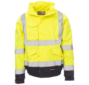 KURTKA ROBOCZA PADDOCK - ŻÓŁTY FLUO-GRANATOWY