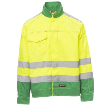 KURTKA ROBOCZA SAFE HI-VI - ŻÓŁTY FLUO-ŻELOWY ZIELONY