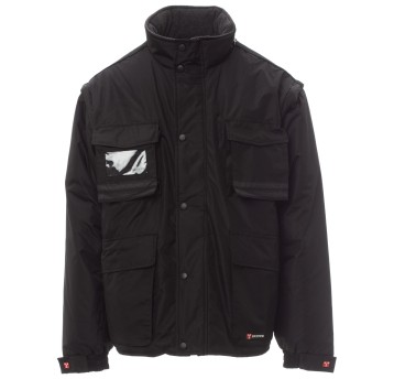 KURTKA ROBOCZA Z KAPTUREM INTERCONTINENTAL 2.0 - CZARNY