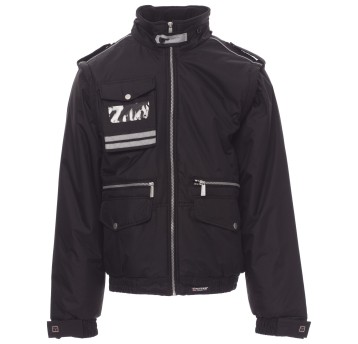 KURTKA ROBOCZA Z KAPTUREM LANCER - CZARNY