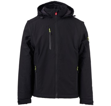 KURTKA SOFTSHELL CREEK 2IN1 LITE PAD - CZARNY-CZARNY