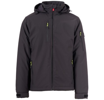 KURTKA SOFTSHELL CREEK LITE PAD - ANTRACYTOWY-CZARNY