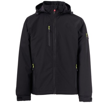 KURTKA SOFTSHELL CREEK LITE PAD - CZARNY-CZARNY